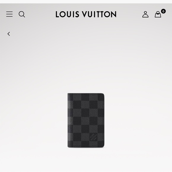 LV  Black Pocket Organizer - Picture 1 of 11